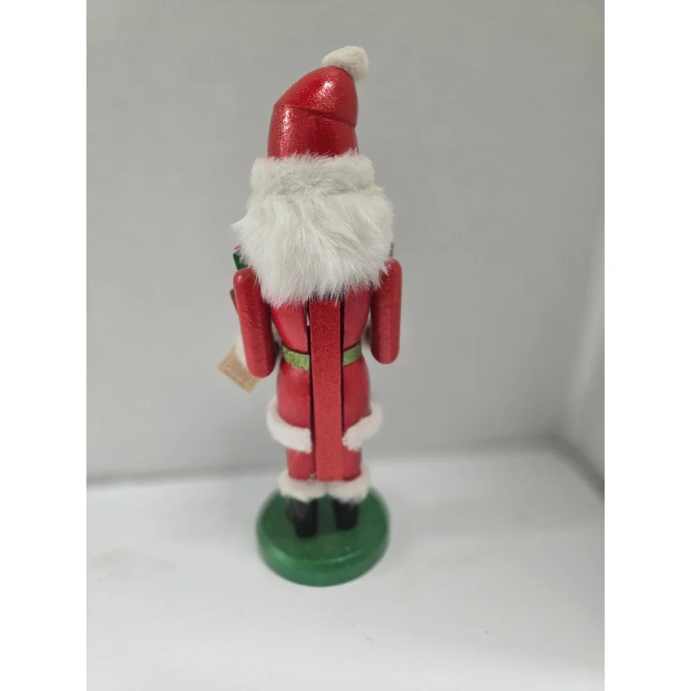 Vintage 2010 Limited Edition Santa Claus Wooden Nutcracker Target 14 inch Red